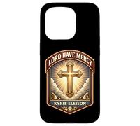 Lord Have Mercy Kyrie Eleison Christian God Jésus Christ Coque pour iPhone 15 Pro