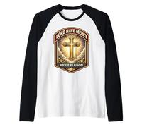 Lord Have Mercy Kyrie Eleison Christian God Jésus Christ Manche Raglan