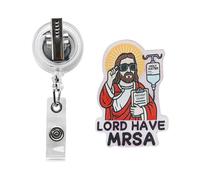 Lord Have MRSA Enrouleur de badge d'infirmière compact et léger 3,3 x 4,7 cm pour homme et femme