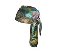 Lord Howe Island Sea Turtle Print Casquette de cyclisme à séchage rapide Bandeau élastique universel pour yoga course à pied