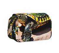 Lord Howe Island Sea Turtle Print Trousse à crayons portable pour cosmétiques et produits de toilette multi-usages Grande capacité Utilisation quotidienne