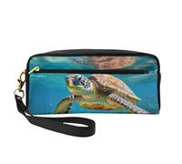 Lord Howe Island Sea Turtle Print Trousse de maquillage élégante pour femme Pochette de voyage pour l'école et le bureau