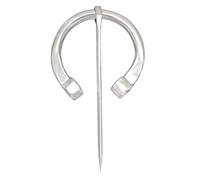 Lord Of Battles Broche viking vintage en acier inoxydable pour votre cape ou vêtements | Style médiéval LARP SCA Cosplay Loisirs | Décoration / Accessoire de costume | Bords roulés, acier inoxydable