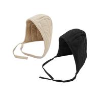 Lord of Battles Casquette rembourrée pour adulte, Noir et écru - Lot de 2, L