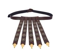 Lord of Battles Ceinture décorée de cingulum romain d'inspiration historique - Ceinture légionnaire romaine - Reconstitution Larp - Jeu de rôle - Ceintures de cingulum romain - Raccords en laiton -