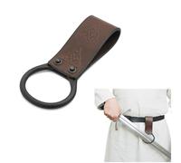 Lord of Battles Hache grenouille médiévale en cuir véritable | Étui pour hache avec passant de ceinture | Support de taille pour haches, outils avec nœud celtique