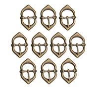 Lord of Battles Lot de 10 boucles historiques médiévales en laiton massif idéales pour la reconstitution, les événements médiévaux, les GN (boucles en laiton médiéval tardif), Ne s'applique pas,
