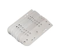 Lord of Battles Lot de 100 plaques lamellaires en acier doux de calibre 20 avec finition naturelle | Armure d'écailles artisanales | Armure de plaque Viking et médiévale faite à la main | 10 cm