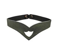 Lord of Battles Medieval Leather Headband | Fantasy Headband from Genuine Buff Leather | Adjustable Headpiece for Cosplay, Renfair (Green)