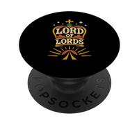 Lord of Lords Revelation 19:16 Couronne chrétienne PopSockets PopGrip Adhésif
