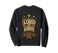 Lord of Lords Revelation 19:16 Couronne chrétienne Sweatshirt