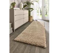 Lord of Rugs Tapis à poils longs de luxe pour salon, en peluche confortable, de haute qualité, 5,5 cm, épais, doux et moelleux pour chambre à coucher, beige, 67 x 200 cm