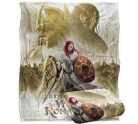 LORD OF THE RINGS - Le Seigneur des Anneaux : LA Guerre des ROHIRRIM Couverture Ultra Douce au Toucher 152 x 127 cm