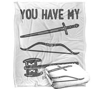 LORD OF THE RINGS - Plaid Ultra Doux au Toucher Soyeux du Seigneur des Anneaux, 152 x 127 cm