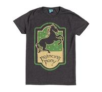 Lord of The Rings Prancing Pony Charcoal T Shirt