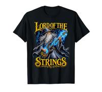 Lord of The Strings Guitar Wizard Fantasy Meme Dad Blague T-Shirt