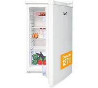 Lord R2 Réfrigérateur 1 Porte - Petit frigo, 85 cm, 127 L, pose libre, sans compartiment de congélation, silencieux 39 dB Blanc