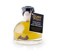 Lord Truffle | Huile d'olive extra vierge italienne de truffe noire précieuse 100ml, huile de truffe de luxe à la truffe noire, excellent condiment pour tous les plats, qualité 100% italienne