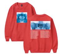 Lorde The Virgin Tour 2025 Pull à col rond à manches longues pour homme et femme, Rouge, XS
