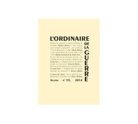 L'ordinaire de la guerre - Collectif - Agone - broché - Revue