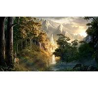 LORDOS 5D Diamond Painting, Kit de Peinture Diamant Complet, DIY Diamant Peinture Kit seigneur des anneaux, Diamant Arts Craft Canevas Artisanat Maison Décoration Murale Decor 40x60cm