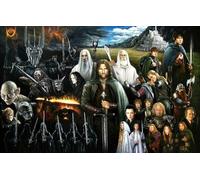 LORDOS Diamond Painting Kits, Peinture Diamant pour Enfants et Adultes, Le seigneur des anneaux Broderie Diamant kit Complet,5d Diamant Painting Strass pour Home Wall Decor 30x40cm