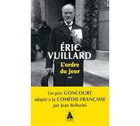 Eric Vuillard – L'ordre du jour – Actes Sud