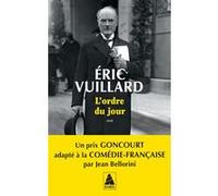 Eric Vuillard – L'ordre du jour – Actes Sud