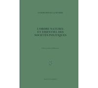 L'ordre naturel et essentiel des sociétés politiques