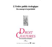 L'Ordre public écologique Du concept à la juridicité - Collectif - L'harmattan - broché - Revue