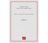 L'Ordre public : Etude de droit comparé interne