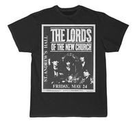 Lords of The New Church Flyer T-Shirt Printed Top Black Mens Tee S