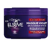 L’ORÉAL PARIS - Masque Violet Déjaunisseur Intense - Cheveux Blonds, Décolorés, Méchés ou Blancs - Neutralise et Corrige - Anti-Reflets Jaunes & Orangés - Elseve Color-Vive - 250 ml