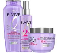 L'Oreal Elvive Hyaluron Mascarilla Hydratant 300Ch250+Serum, Pour Tous[YS706]