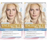 L'Oréal Expert Professionnel Excellence Crème Tinte #01 Rubio Ultra Claro Natural Teinte (Lot de 2)