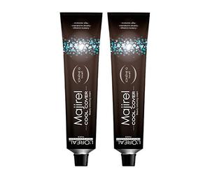 L'Oréal Majirel Cool Cover Lot de 2 paquets de 50 ml de crème Blond moyen cendré 7,1 CC
