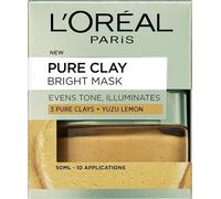 L'Oréal Masque Visage Glow Mask Aux 3 Argiles Pures Et Yuzu 50ml