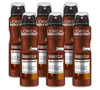 L'Oréal Men Expert Barber Club Lot de 6 déodorants en spray 150 ml