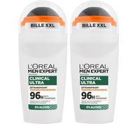 L'Oréal Men Expert Clinical Ultra Détranspirant Bille 96h anti-transpirant & anti-odeurs 50ml (Lot de 2)