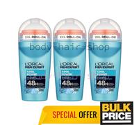L'Oréal Men Expert Cool Power Roll-On 48H Antiperspirant Ice Effect Lot de...