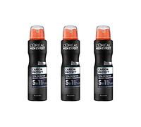 L'Oréal Men Expert Déodorant 5 en 1, Carbon Protect, contre odeurs, humidité, bactéries et résidus blancs, 48h fraîcheur - 3 x 150 ml