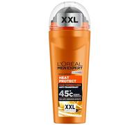 L'Oréal Men Expert Déodorant roll-on XXL pour homme, contre les odeurs de transpiration, la transpiration et l'humidité des aisselles, déodorant pour homme pour haute température jusqu'à 45 °C, sans