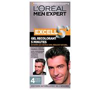 L'Oréal Men Expert Excell 5 Gel-Crème Recolorant pour Homme, Coloration des Cheveux Gris & Blancs, Sans Ammoniaque, Châtain Profond Naturel (4)