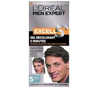 L'Oréal Men Expert Excell 5 Gel-Crème Recolorant pour Homme - Coloration des Cheveux Gris & Blancs - Sans Ammoniaque - Châtain Naturel (5)