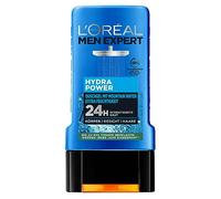 L'Oréal Men Expert Gel douche et shampooing pour homme, bain douche pour nettoyer le corps, les cheveux et le visage, soin du corps pour homme pour une peau hydratée à l'eau de montagne, Hydra Power