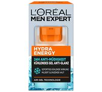 L'Oréal Men Expert Gel rafraîchissant pour homme, effet anti-brillance, anti-fatigue, Hydra Energy, 1 x 50 ml