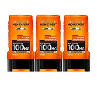 L'Oréal Men Expert Hydra Energetic Réveil Instantané Gel Douche pour Homme 300 ml - Lot de 3