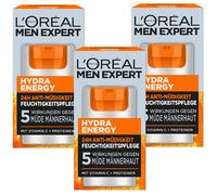 L'Oréal Men Expert Hydra Énergie 3x 50ml Anti Fatigue 24h Crème Hydratante
