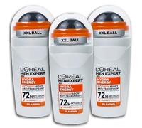 L'Oréal Men Expert Hydra Energy Extreme Sport Lot de 3 déodorants anti-transpirants à bille 3 x 50 ml