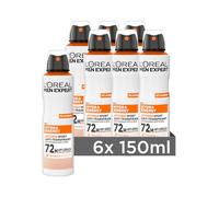 L'Oréal Men Expert Hydra Energy Sports Lot de 6 déodorants en spray pour homme contre la formation d'odeurs pour jusqu'à 72 heures de fraîcheur 150 ml
